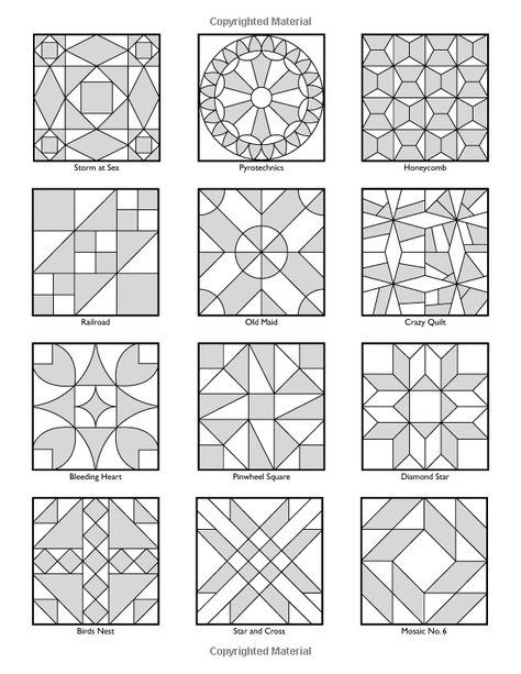 Vintage Notions Coloring Book: Quilt Therapy: Amy Barickman: 9780692701744 3 Color Quilts, Pattern Design Geometry, Shape In Art, Quilt Drawing, One Color Design, Jungle Coloring Pages, Geometric Patterns Drawing, Geometrical Art, Painted Barn Quilts