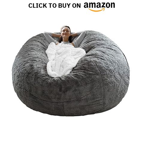 RAINBEAN Bean Bag Chair Cover(it was only a Cover, not a Full Bean Bag), Big Round Soft Fluffy PV Velvet Sofa Bed Cover, Living Room Furniture, Lazy Sofa Bed Cover,5ft dark grey(Cover only,No Filler).

#homedesign #homedecor #housedesign #housedecor #room #roomdecor #roomdesign #interior #design #home #house #furniture #decor #bedroom #kitchen #livingroom Fuzzy Bean Bag Chair, Huge Bean Bag, Lazy Boy Sofas, Big Bean Bags, Large Bean Bag Chairs, Faux Fur Bean Bag, Giant Bean Bag Chair, Fur Bean Bag, Bean Bag Bed