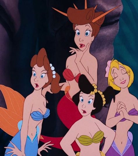 Ariel’s sisters in the Little Mermaid (1989) Minion Funny, Parenting Funny, Cartoons Disney, Ariels Sisters, Texts Funny, Funny Parenting, Epic Texts, Photos Funny, Animal Humor