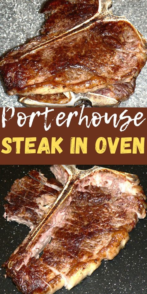 Easy Porterhouse Steak Recipe in Oven, best recipe for how to cook Steak in Oven.Here is how to make restaurant style steak at home Cook Steak In Oven, Restaurant Style Steak, Cooking T Bone Steak, Tbone Steak Recipe, Porterhouse Steak Recipe, Tbone Steak, Steak At Home, Ways To Cook Steak, Steak In Oven