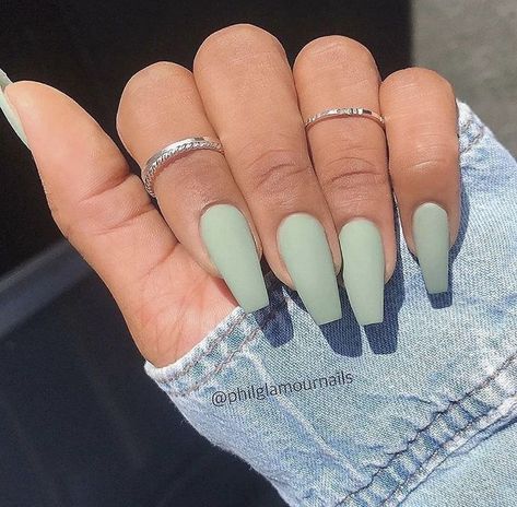 Matt Nails, Matte Acrylic Nails, Coffin Nails Matte, Matte Nails Design, Simple Acrylic Nails, Acrylic Nails Coffin Short, Summer Acrylic Nails, Nagel Inspo, Nails Summer