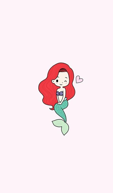 ariel, little mermaid, and kawaii resmi Mermaid Wallpaper Iphone, Ariel Wallpaper, Little Mermaid Wallpaper, Seni Resin, Disney Mignon, Mermaid Cartoon, Mermaid Wallpapers, Cute Disney Drawings, Mermaid Drawings