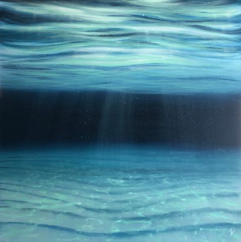 Firefly Painting, Underwater Drawing, Ocean Art Painting, Underwater Painting, Underwater Scene, Underwater Art, A Level Art, Ocean Painting, Studio Art