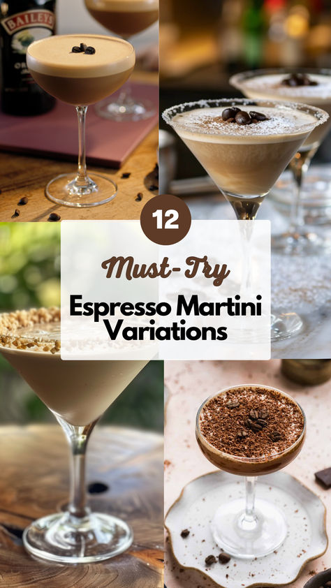 Espresso Martini Variations Espresso Martini Pie Food And Wine, Classic Espresso Martini, Fun Espresso Martini, Blended Espresso Martini, Espresso Martini Popsicle, Screwball Espresso Martini, Gin Espresso Martini, Lavender Espresso Martini, Crème Brûlée Espresso Martini