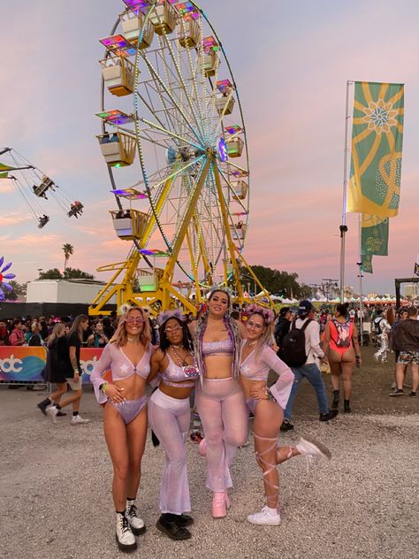 Edc Group Outfits Ideas, Edc Picture Ideas, Rave Group Outfits Ideas, Edc Rave Outfits Las Vegas, Edc Orlando Outfits, Edm Outfits Rave, Rave Theme, Edc Rave Outfits, Edm Rave Outfits