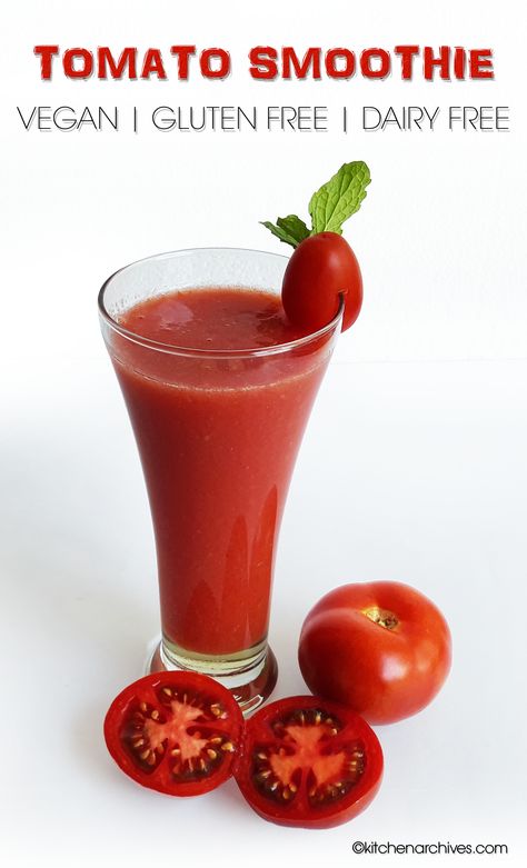 Tomato Smoothie Healthy, Tomato Smoothie Recipes, Tomato Smoothie, Celery Smoothie, Magic Bullet Recipes, Best Healthy Dinner Recipes, Gluten Free Kitchen, Nutribullet Recipes, Smoothie Drink Recipes