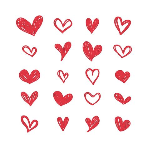 Colección de dibujos de corazones rojos | Premium Vector #Freepik #vector #corazon-ilustracion #corazon #amor #dibujo-lineas Wallpaper Corazones, Reels Ideas, Punch Needle, Heart Design, Little Things, Premium Vector, Tatting, Sofia, Pasta