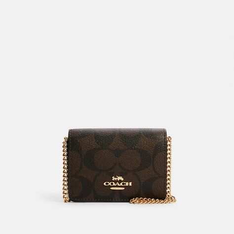 Discover great products at the best prices at Dealmoon. Coach Mini Wallet On A Chain In Signature Canvas. Price:$48.00 at SHOP PREMIUM OUTLETS Coach Bags Outlet, Coach Fashion, Bath Body Works Candles, Coach Outlet, Signature Canvas, Mini Wallet, Fashion Sale, Free Bag, Brown Gold