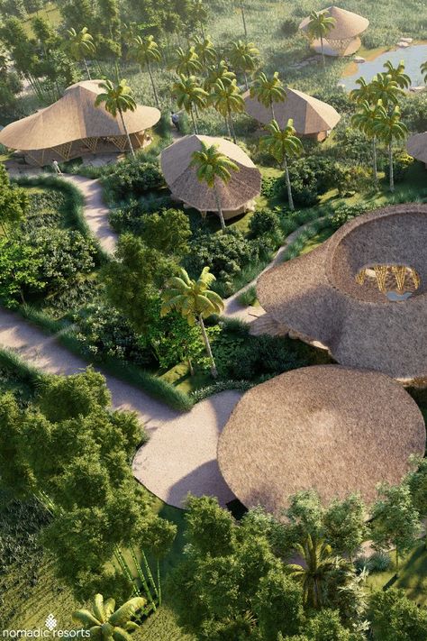 Eco Resort Architecture, Bamboo Resort, Rice Paddies, Resort Architecture, Bamboo Architecture, Holiday Travel Destinations, Eco Hotel, Destin Hotels, Wellness Resort