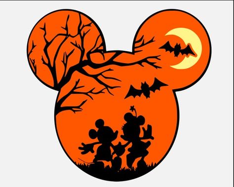 Disney Halloween Svg, Disney Halloween Shirts, Carte Halloween, Free Characters, Mickey Mouse Halloween, Mickey Halloween, Halloween Vector, Mickey Head, Halloween Digital