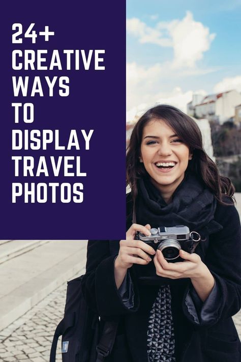 Interesting, fun, and creative ways to display your travel photos! From photo albums, to creative home decor, to personalized gifts - there's something for everyone. Decorating With Vacation Photos, Display Landscape Photos, Photo Album Display, Travel Photos Display, Photo Phone Case, Travel Picture Ideas, Vacation Photo, Travel Memorabilia, Camera Angles