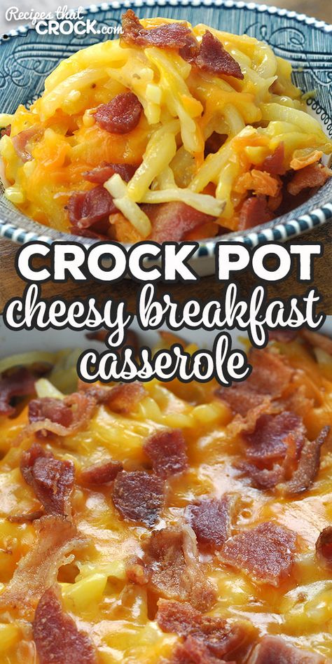 Want an easy recipe for a breakfast casserole that everyone will devour? Then you do not want to miss this delicious Crock Pot Cheesy Breakfast Casserole recipe! Cheesy Breakfast Casserole, Cheesy Breakfast, Crockpot Breakfast Casserole, Breakfast Crockpot Recipes, Breakfast Casserole Recipe, Slow Cooker Breakfast, Crockpot Casserole, Crockpot Breakfast, Breakfast Casserole Easy