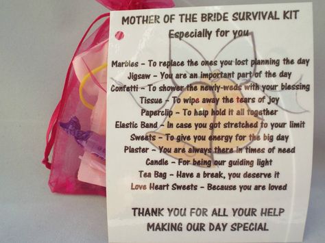 Mother of the GROOM/BRIDE Novelty Survival Kit Gift Keepsake | eBay Survival Kit Ideas, Groom Survival Kits, Bride Survival Kit, Bridal Survival Kit, Survival Kit Gifts, Purify Water, Cricut Wedding, Diy Wedding Gifts, Survival Supplies