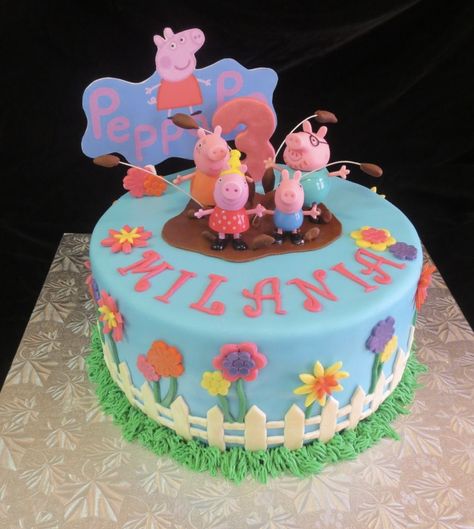 Bday Cake Ideas, Peppa Pig Pictures, Buttercream Ganache, Peppa Pig Birthday Cake, Pig Birthday Cakes, Peppa Pig Cake, Pig Pictures, Pig Cake, Cake Smash Photography