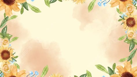 Professional Ppt Background, Professional Ppt, Natures Sunshine, Background Ppt, Watercolor Flower Background, Sunflowers Background, Powerpoint Free, Ppt Background, Powerpoint Backgrounds