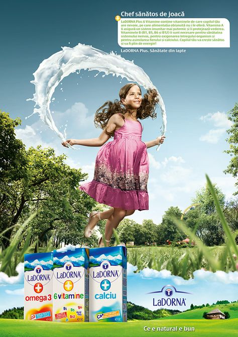 LaDorna Functional Milk - Print Campaign Holi Creative Ads, Holi Creative, Milk Advertising, Print Campaign, Logos Retro, Milk Brands, 광고 디자인, Poster Ads, Social Media Design Inspiration