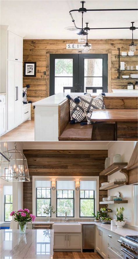 Wall Shiplap, Shiplap Living Room, Flooring On Walls, Diy Pallet Wall, Diy Wood Wall, Shiplap Wall Diy, Inspiration Videos, Pallet Walls, Look Wallpaper