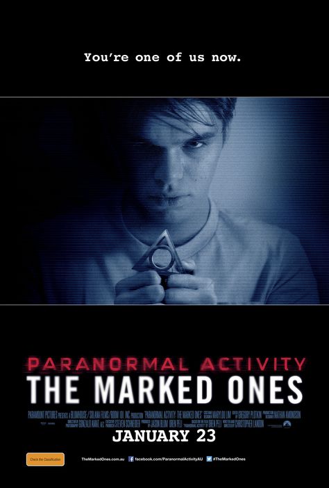 Paranormal Activity The Marked Ones Newest Horror Movies, Movies 2014, Film Horror, Paranormal Activity, Now And Then Movie, Thriller Movies, English Movies, Horror Movie Posters, Alfred Hitchcock