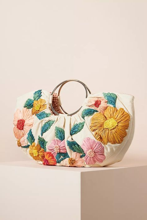 Spirit Bags, Embellished Purses, Embroidery Purse, Anthropologie Bags, Floral Tote Bag, Embroidered Handbag, Potli Bags, Unique Purses, Embroidery Bags