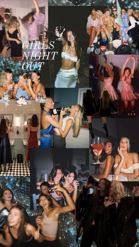 #girlsnight  #girls #night #out Girls Night Asthetics, Girls Night In Party Ideas Aesthetic, Night Out Themes, Birthday Night Out, Nights Out, 20s Lifestyle, Girls Night Out Ideas, Pub Parfum, Girls Night Aesthetic