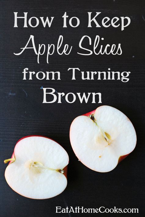 How to Keep Apple Slices from Turning Brown Keep Apples From Browning, Eat At Home, Brown Apple, Sliced Apples, Apple Season, Ziplock Bag, Food Info, Fresh Apples, 2 Step