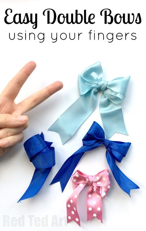 Easy Bows With Ribbon How To Make, How To Make A Hair Bow With Ribbon Easy, 3 Inch Ribbon Hair Bow Diy, Bow Tie Hair Bows Diy, Make A Hair Bow With Ribbon, 2 Ribbon Hair Bow Diy, Diy Easy Bows Ribbons, How To Make Simple Hair Bows, Ribbon Bows Diy Step By Step