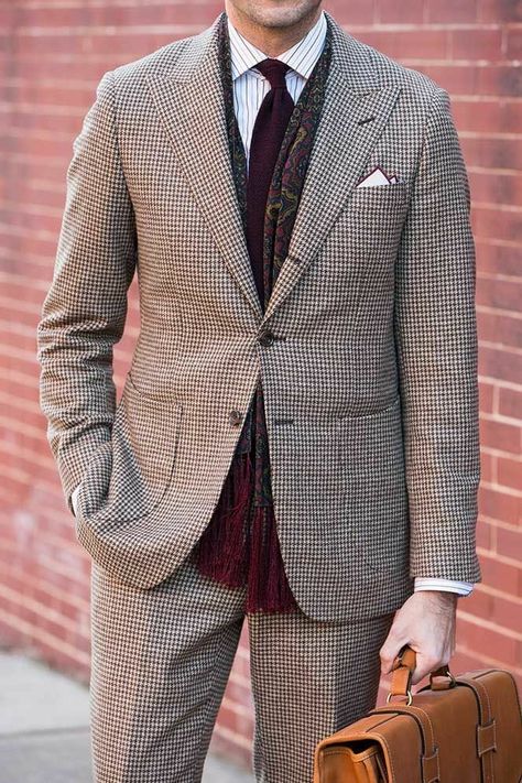 Gentleman's Gazette | Houndstooth Guide Houndstooth Blazer Outfit, Houndstooth Outfit, Houndstooth Suit, Bespoke Jacket, Plaid Suit Jacket, Houndstooth Pants, Black Houndstooth, Men Formal, Houndstooth Blazer