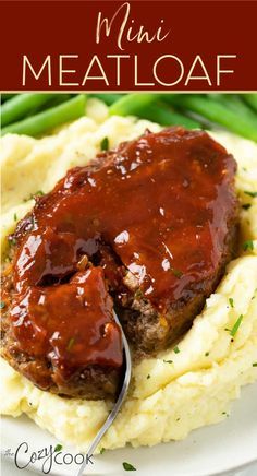 This easy Mini Meatloaf recipe can be made on a sheet pan or in muffin tins for a perfect portion-sized family dinner! Single Serving Meatloaf, Meatloaf Recipes For Two People, Bbq Mini Meatloaf, Ground Beef Mini Meatloaf, Meatloaf Recipes Small, Meatloaf Mini Loaves, Mini Loaf Pan Dinner Recipes, Meatloaf For One Person, Individual Mini Meatloafs