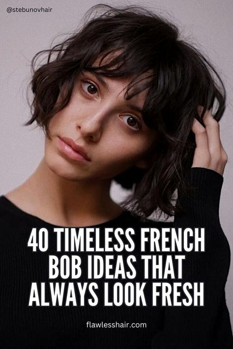 There are lots of different ways to wear a short bob with bangs. Here's all the inspo you need to refresh your look with this easy and versatile haircut. Cool Cuts, Short Bob With Bangs, French Haircut, Versatile Haircut, Short Hairstyles 2015, Short Shaggy Bob, Bob Ideas, Short Bobs With Bangs, Bob Haircut Curly