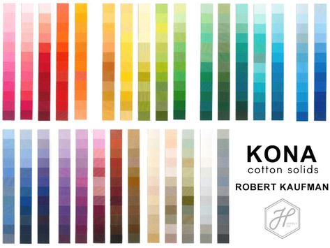 Kona Solid Color Card Panel Travel Crafts, Indie Sewing Patterns, Kona Cotton, Robert Kaufman, Small Quilts, Quilt Kit, Modern Fabric, Creative Life, Color Card