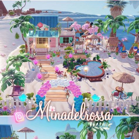 Disney Dream Light Valley Dazzle Beach, Dream Light Valley Dazzle Beach Ideas, Dreamlight Valley Design Ideas Dazzle Beach, Dreamlight Valley Minnie, Dreamlight Valley Garden Ideas, Disney Dreamlight Valley Theme Park, Forest Of Valor Dreamlight Valley, Ddlv Decorating, Ddlv Inspiration