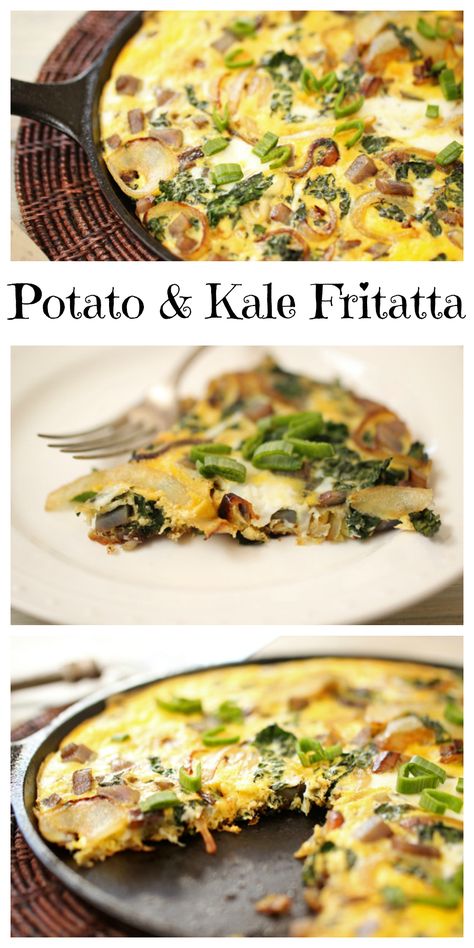 potato and kale frittata Vegetariese Resepte, Kale Frittata, Csa Box, Grain Free Breakfast, Free Range Eggs, Healthy Gourmet, Breakfast Platter, Delicious Clean Eating, Healthy Breakfasts