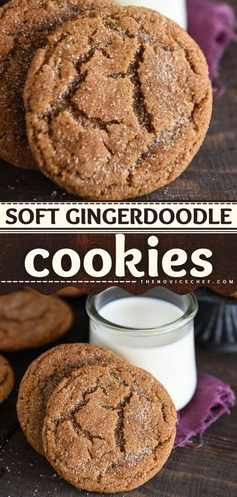 Gingerdoodle Cookies Flavored Snickerdoodle Cookies, Gingerbread Snickerdoodle Cookies, Easy Winter Cookies, Unique Cookie Recipes Easy, Ginger Snickerdoodle Cookies, Christmas Flavor Cookies, Christmas Snickerdoodle Cookies, Cheap Cookie Recipes, January Baking Ideas