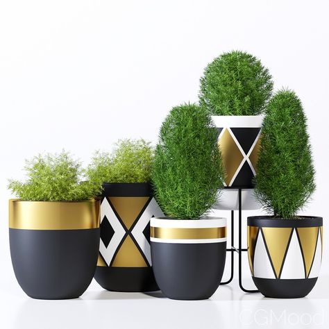 Black And White Planters, Paint Garden Pots, Garden Diy Decoration Ideas, Diy Para A Casa, Plant Pot Design, Diy Flores, Plant Pot Diy, Painted Pots Diy, Flower Pot Design