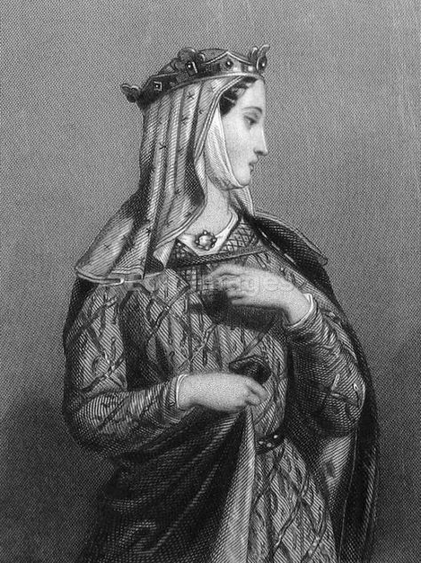 Eleanor of Aquitaine. Medieval Queen. Middle ages costumes Queen Eleanor, House Of Plantagenet, Eleanor Of Aquitaine, Medieval England, Medieval Aesthetic, Medieval Woman, Wars Of The Roses, Mystery Of History, English History