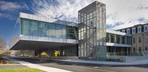 Milstein Hall, home to the Department of Architecture at Cornell University's College of Architecture, Art, and Planning. (Courtesy Cornell University) Cornell Architecture, Milstein Hall, Cantilever Architecture, University Office, Architecture School, Architecture Program, Commercial And Office Architecture, Renovation Architecture, University Architecture