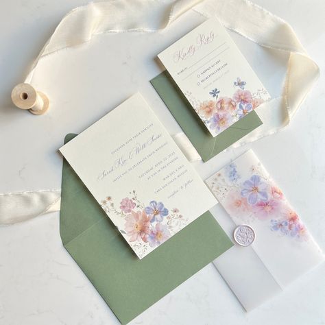 Printed Semi-Custom Wedding Invitation | Spring Blossom Wedding Invite | Bloss Vellum Jacket | Wax Seal | Floral Wedding Stationery https://etsy.me/3MtDQol #wedding #floralinvitation #weddinginvitation #blossominvitation #floralwedding Vellum Jacket, Vellum Wrap, Floral Wedding Stationery, Blossom Wedding, Calligraphy Envelope, Spring Blossom, Diy Template, Custom Wedding Invitations, Wedding Invitation Paper