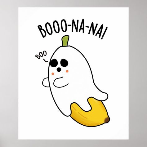 Boo-nana Funny Ghost Banana Pun features a cute banana wearing a ghost sheet . Perfect pun gift for family and friends who love cute ghost banana puns. Funny Notes For Best Friend, Puns Drawings, Encouragement Puns, Banana Puns, Lunchbox Doodles, Banana Ghost, Morning Doodles, Coasters Ideas, Ghost Sheet