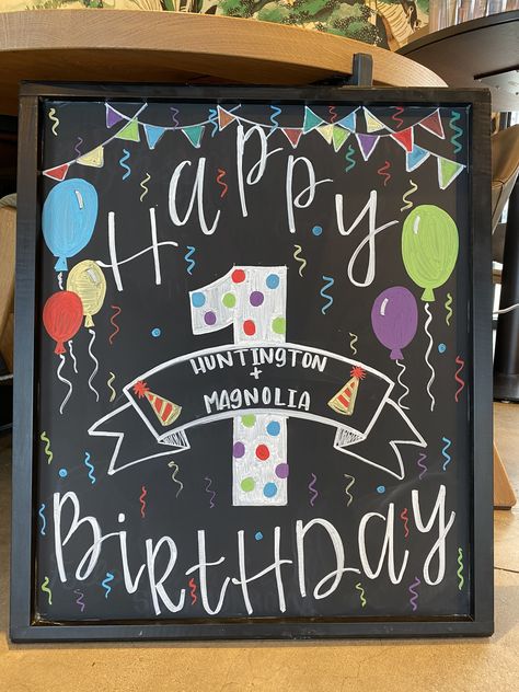 Happy Birthday Dry Erase Board Ideas, Happy Birthday Signs Poster, Birthday Chalkboard Ideas For Adults, Chalkboard Birthday Sign, Happy Birthday Sign Diy Poster, Birthday Chalkboard Ideas, Birthday Signs Diy Poster, Birthday Sign Ideas, Happy Birthday Chalkboard Art