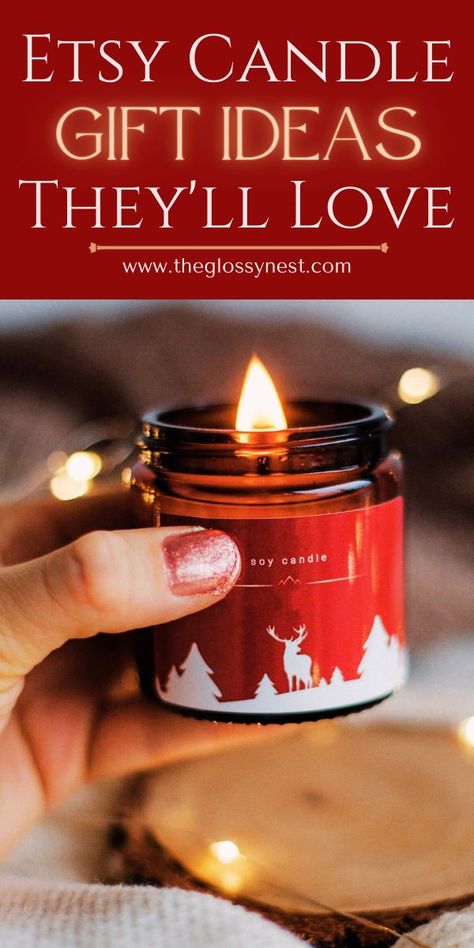 Hands down, these are the best Etsy candles to give as gifts! These Etsy candle gift ideas are great for teachers, wedding guests, boyfriends, girlfriends, moms, friends, men, women, realtor, neighbors, hostess with a new home, Christmas, Mother’s Day, Valentine's Day & Easter. Use them for DIY candle box, basket & set arrangements, gift exchanges & favors. Shop vintage, soy & luxury Etsy candles for your candle lover! They’re going to love receiving unique, handmade candles as a gift. Diy Candle Box, Candle Gift Ideas, Candle Lover, Chocolate Wine, Boyfriends Girlfriends, Candle Gift Box, Romantic Candles, Diy Candle, Basket Set