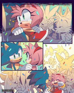 Ares on Twitter: "-"a universe where nobody wins"- (Comic 1/2) #SonicTheHedgehog https://t.co/Ze0obtCRkK" / Twitter Sonic And Amy Comics, Sonic Y Amy, Sonic Idw, Sonic Comic, Sonamy Comic, Princesas Disney Anime, Sonic Heroes, Sonic And Amy, Sonic Funny