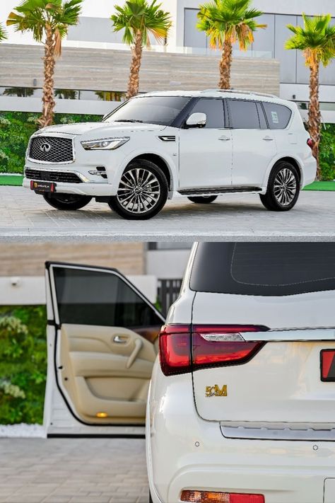 Infiniti QX80 Excellence 2018 GCC Infiniti Qx 80, White Suv, Luxury Cars For Sale, Buy Used Cars, White Exterior, Brown Interior, Beautiful Cars, Used Cars, Cars And Motorcycles