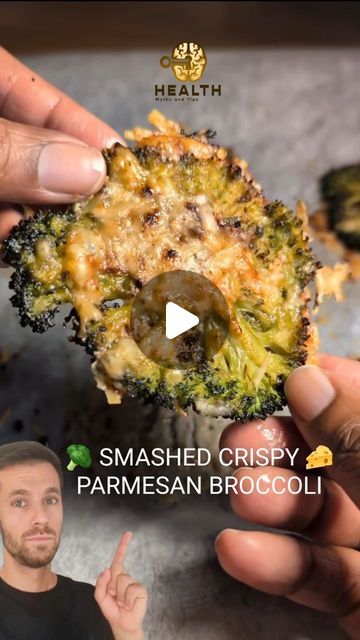 Health Myths and Tips on Instagram: "Want a tasty and healthy side dish? Try this Smashed Crispy Parmesan Broccoli recipe! 🥦✨ It’s easy to make and packed with flavor. Here’s how:

Ingredients:

-Broccoli florets
-Olive oil
-Oregano
-Garlic powder
-Paprika
-Cumin
-Salt and pepper
-Grated parmesan cheese

Steps:

-Boil the broccoli: Cut your broccoli florets and boil for 10-15 minutes until slightly soft, then drain and set aside.

-Prepare the seasoning: Drizzle olive oil on a baking tray lined with paper and sprinkle oregano, garlic powder, paprika, cumin, salt, pepper, and all-purpose seasoning. Add a generous amount of parmesan.

-Smash the broccoli: Place the florets on the tray and gently smash them with a flat object (like a glass). Add extra parmesan and seasoning on top.

-Roast o Smashed Crispy Parmesan Broccoli, Smashed Parmesan Broccoli, Smashed Broccoli With Parmesan, Top Roast, Broccoli Chips, Parmesan Broccoli Recipes, Smashed Broccoli, Parmesan Chips, Parmesan Broccoli