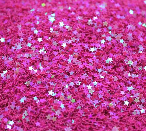 Shaker Charm, Glitter Confetti, Pink Star, Resin Projects, Glitter Stars, Pink Stars, Nail Art Decorations, Pink Glitter, Dark Pink