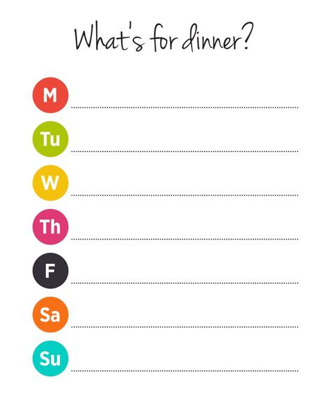 What's For Dinner Meal Planner Free Printable Download Weekly Dinner Menu Printable Free, Printable Recipes For Dinner, Dinner Menu For The Week Printable, Dinner Meal Plan Template, Weekly Menu Printable Free, Organize Journal, Dinner Meal Planner, Weekly Menu Printable, Weekly Dinner Planner