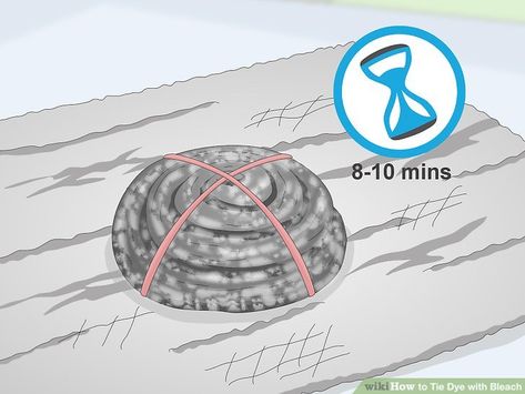 How to Tie Dye with Bleach: 15 Steps (with Pictures) - wikiHow Ways To Tie Dye, Tie Dye With Bleach, Hot Dog Bar, Dark Clothes, How To Tie Dye, Old Towels, Bleach Tie Dye, Star Garland, Patriotic Crafts