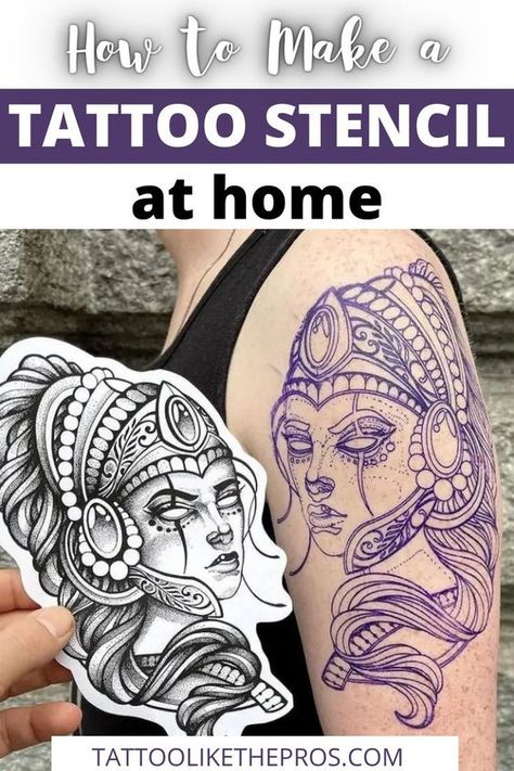 Diy Tattoo Stencil Transfer, How To Use Transfer Paper For Tattoos, Tattoo Practice Ideas, How To Draw A Tattoo, Tattoo Techniques For Beginners, How To Do A Tattoo At Home, How To Make A Tattoo Stencil, Tattoo For Beginners Learning, Tattoo Beginner Tips