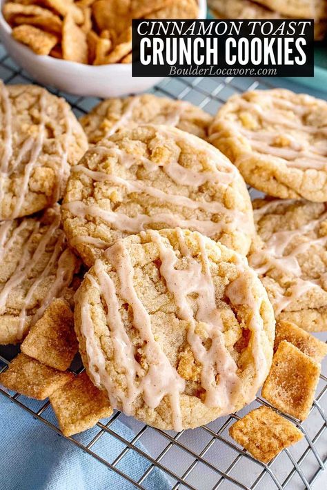 Best Cinnamon Toast Recipe, Cinnamon Toast Crunch Treats, Cinnamon Toast Crunch Cookies, Cinnamon Toast Recipe, Easy Lemon Pie, Cinnamon Chex, Cinnamon Toast Crunch Cereal, Crunch Cookies, Cinnamon Cereal