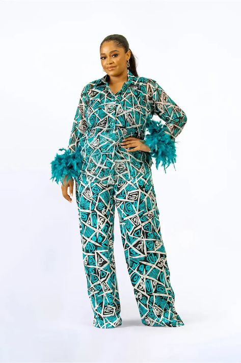 Ankara 2 Piece Set Pants, 2piece Outfits Pants Chiffon, Silk Two Piece Outfit Pants, 2piece Outfits Pants, Two Piece Outfits Pants High Waist, Silk Two Piece Outfit, Ankara Corset Top, Ankara Corset, 2 Piece Pant Set