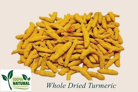 Indian Organic & Natural Whole Turmeric Finger | Sun Dried Curcuma Longa Root Sabut Haldi | Pure Indian Spice For Baking and Cooking Haldi Milk, Raw Turmeric, Herbal Store, Dried Fruit Snacks, Fresh Turmeric, Earthy Fragrance, Organic Turmeric, Turmeric Root, Spices And Seasonings